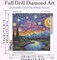 Starry Night Diamond Painting Kits for Adults - Starry Sky Diamond Art Kits for Adults Beginner, Landscape Scene DIY Full Drill Diamond Dots Paintings with Diamonds 5D Gem Art and Crafts 14x14inch